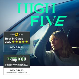 GWM ORA 03 5 Sterne beim Green und Euro NCAP